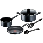 8 Tefal Super Cook 7 Pcs Black # B459S784