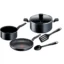 8 Tefal Super Cook 7 Pcs Black # B459S784