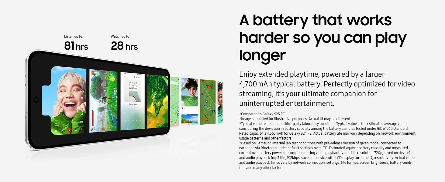 Galaxy S24FE battery pc