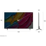 LG  75 Inch QNED 4K Ultra HD Smart TV 75QNED80A6A - Image 4