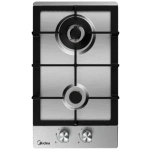 Midea 30cm 2 Burner Gas Hob Stainless Steel 30SB005
