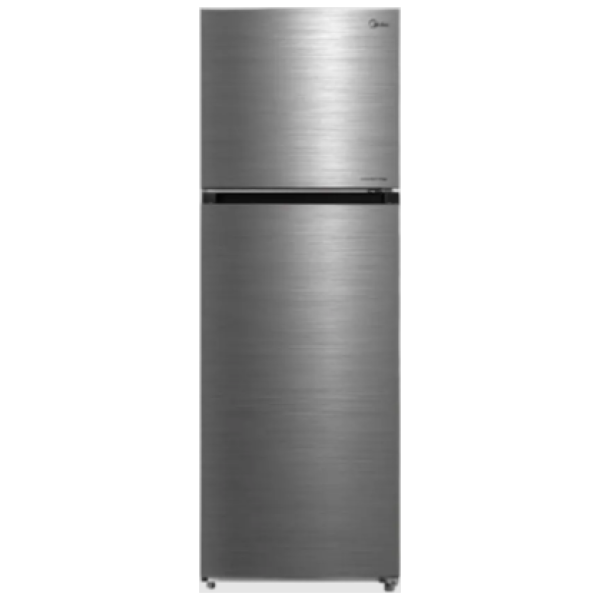 Midea 226L Bru Steel Double Door Refrigerator(MDRT385MTE46D)