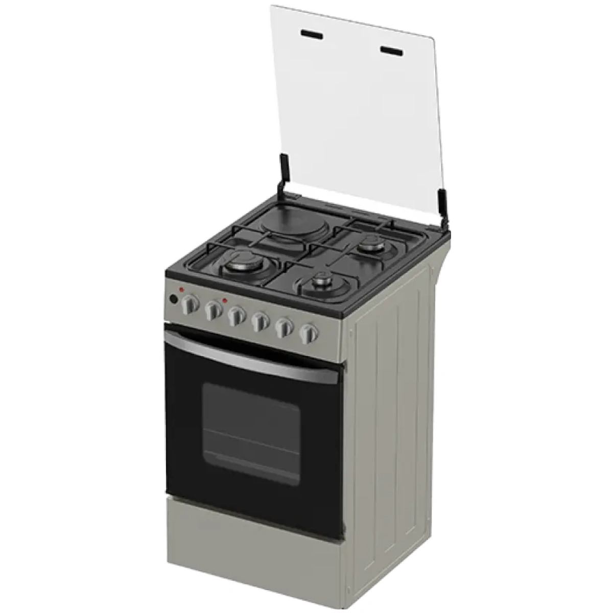 Midea Gas Oven With 4 Gas Burners 50 60 Black 50TMG4G082 S Home midea-gas-oven-with-4-gas-burners-50-60-black-50tmg4g082-s-home