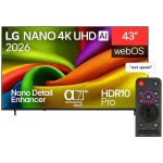 LG TV 43 Inch - 4K - 2026 Series - NANO UHD AI - LG 43NU840B6LA