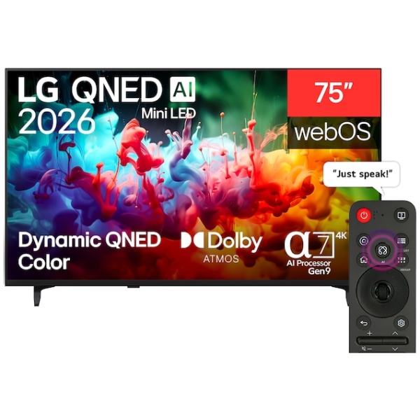 LG 75inch QNED 4K AI Mini Led Smart Television– 75QNED72B6T