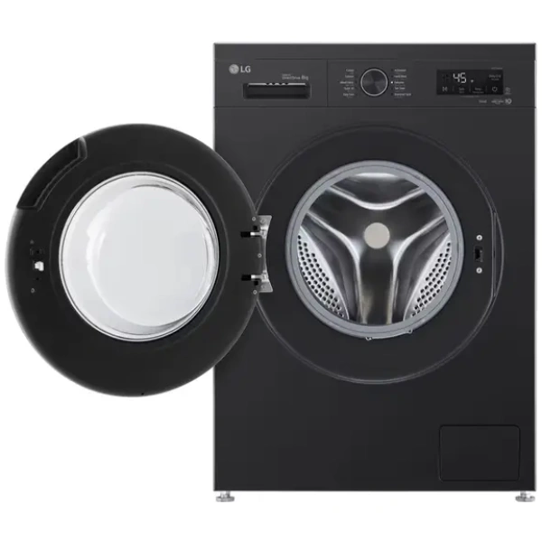 LG 8kg Front Load Automatic Washing Machine with Wi-Fi Black F4Y2TYG6X